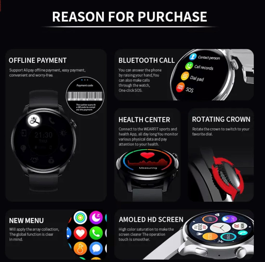 HW 66 Amoled Smart Watch