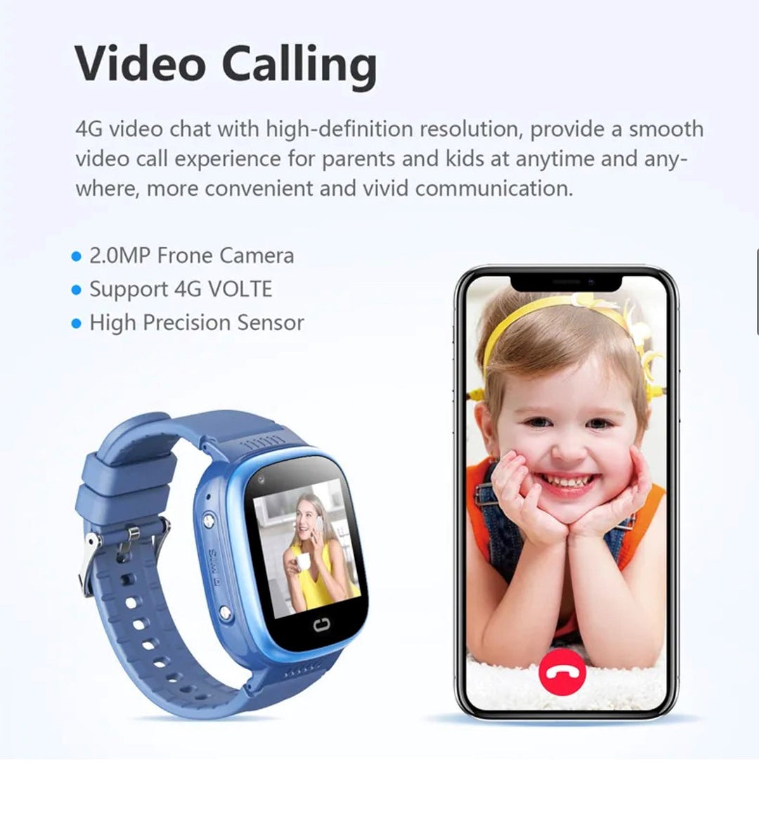 LT 12 Kids Smart Watch Black, smartwatch for kids - Smart Watch South Africa