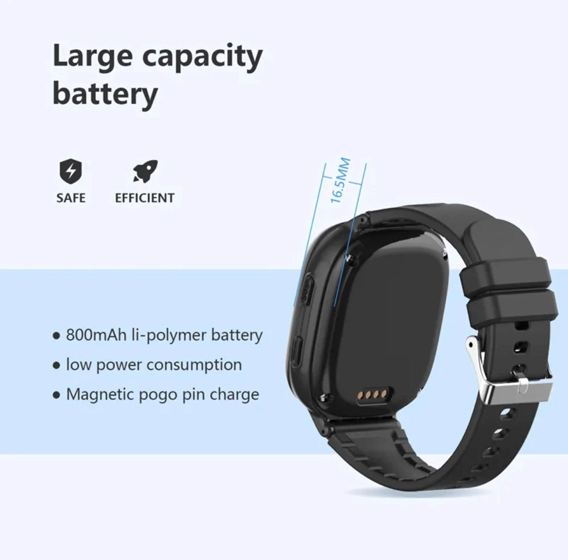 LT 12 Kids Smart Watch Black, smartwatch for kids - Smart Watch South Africa