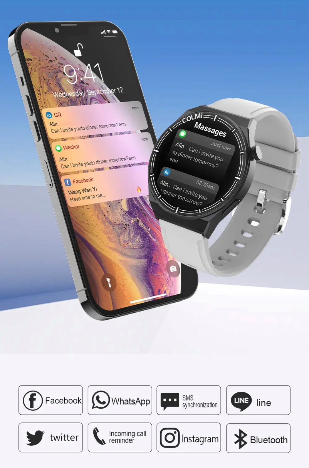 Best Watch Brands | Colmi Ci11 Black - Smart Watch South Africa