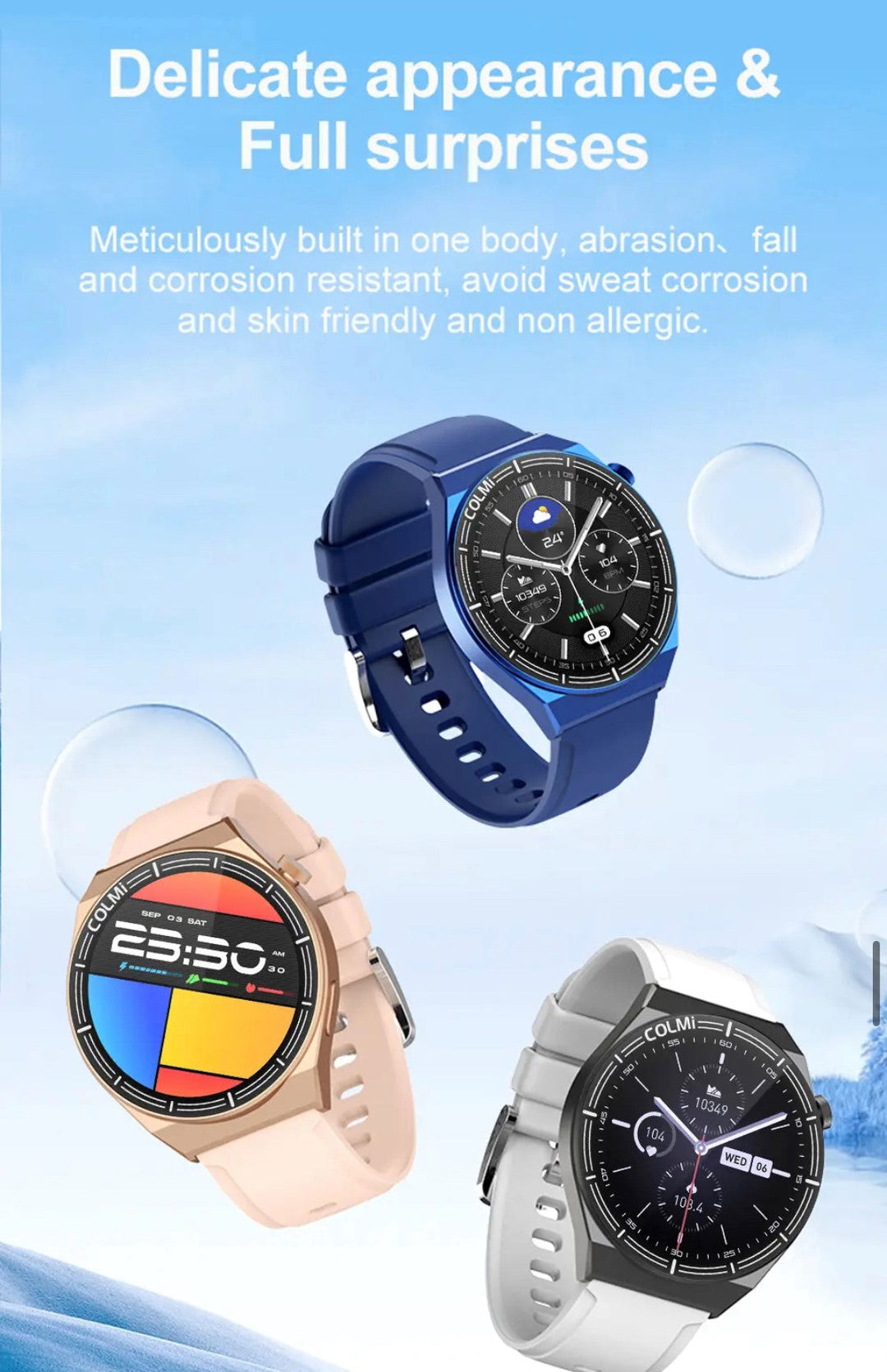  Luxury Watches | Colmi Ci11 Blue Smart Watch - Smart Watch South Africa