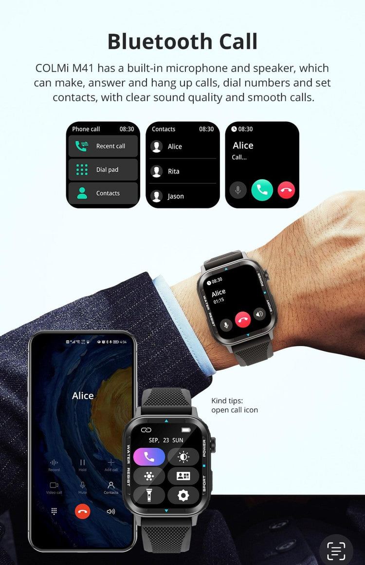 Colmi M41 Silver Smart Watch South Africa