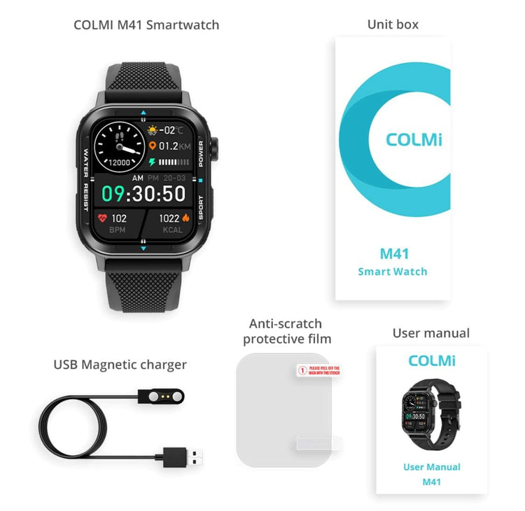Colmi M41 Black Smart Watch South Africa 