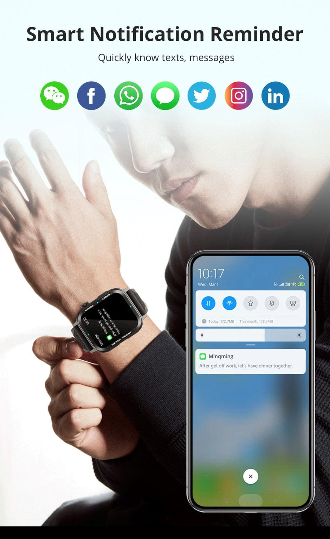 Colmi M41 Silver Smart Watch South Africa