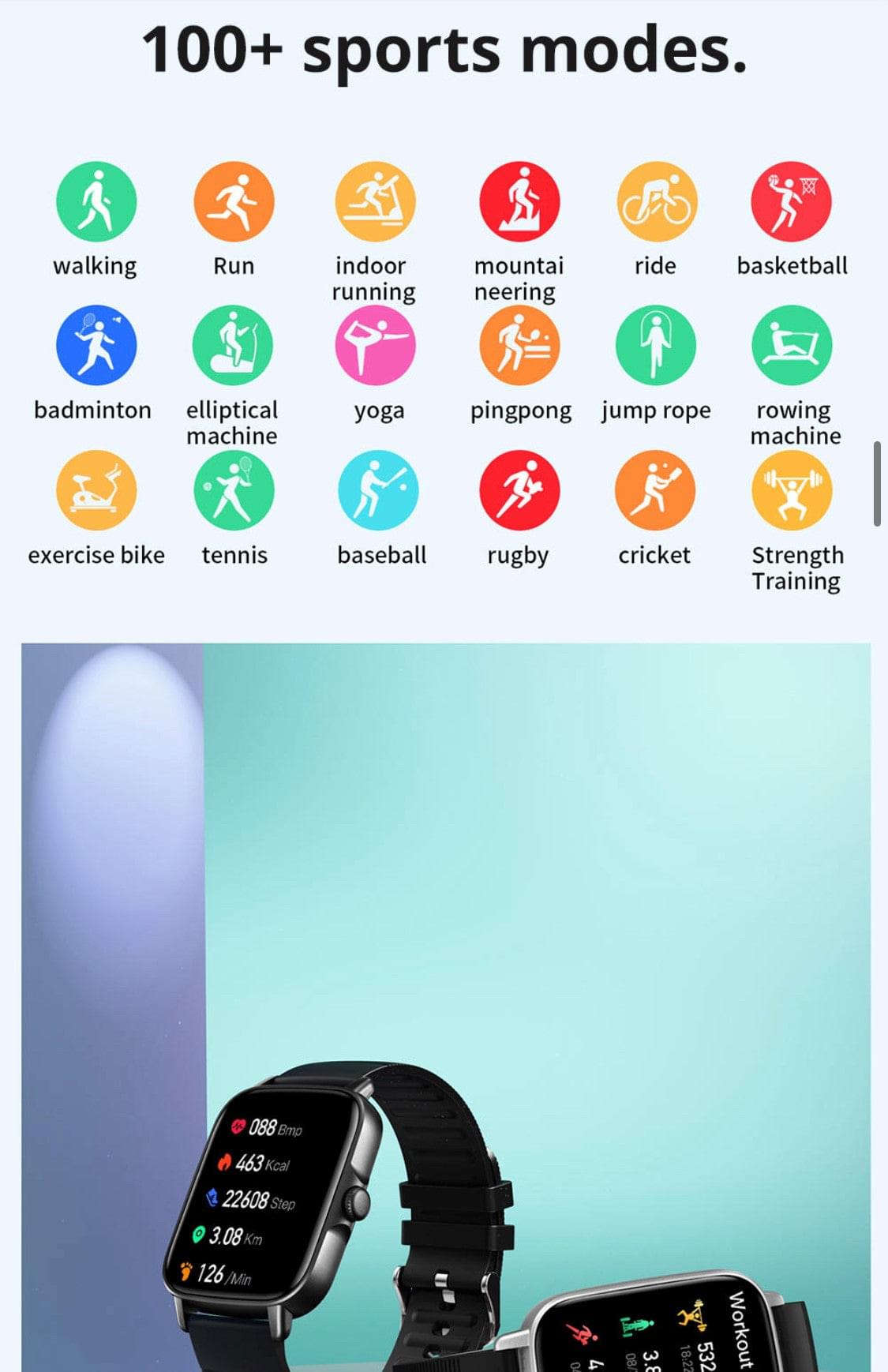 Colmi P30 Black Smart Watch South Africa