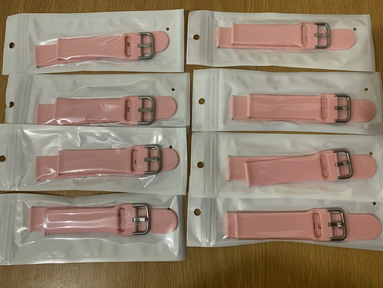 Smart Watch South Africa Silicone Straps Pink & Silver Pink  & Silver Silicone  Soft Strap 2,5CM standad at pin