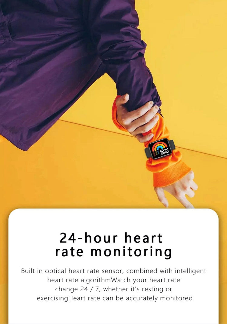 SMARTOBY 1.69 Inch HD Black Extra Straps