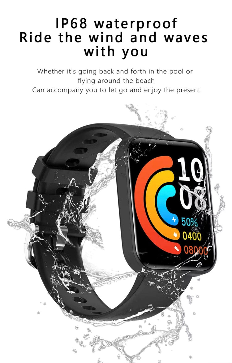 SMARTOBY 1.69 Inch HD Black Extra Straps