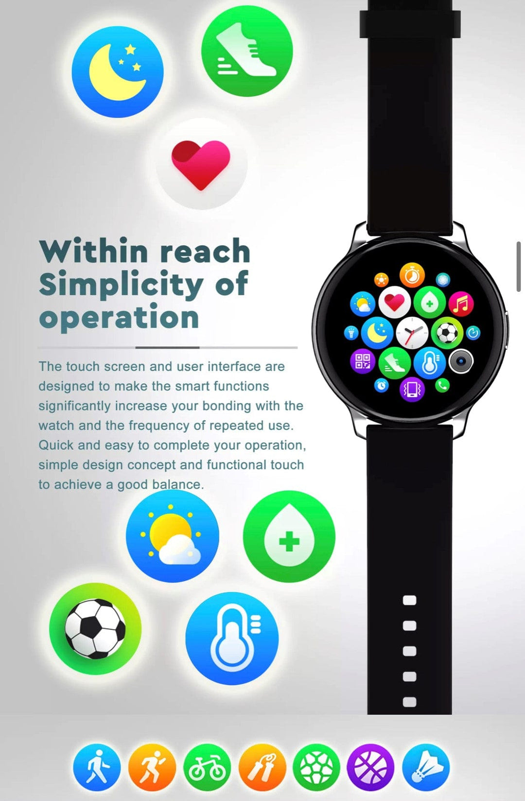 Smartoby Woman Black Smart Watch