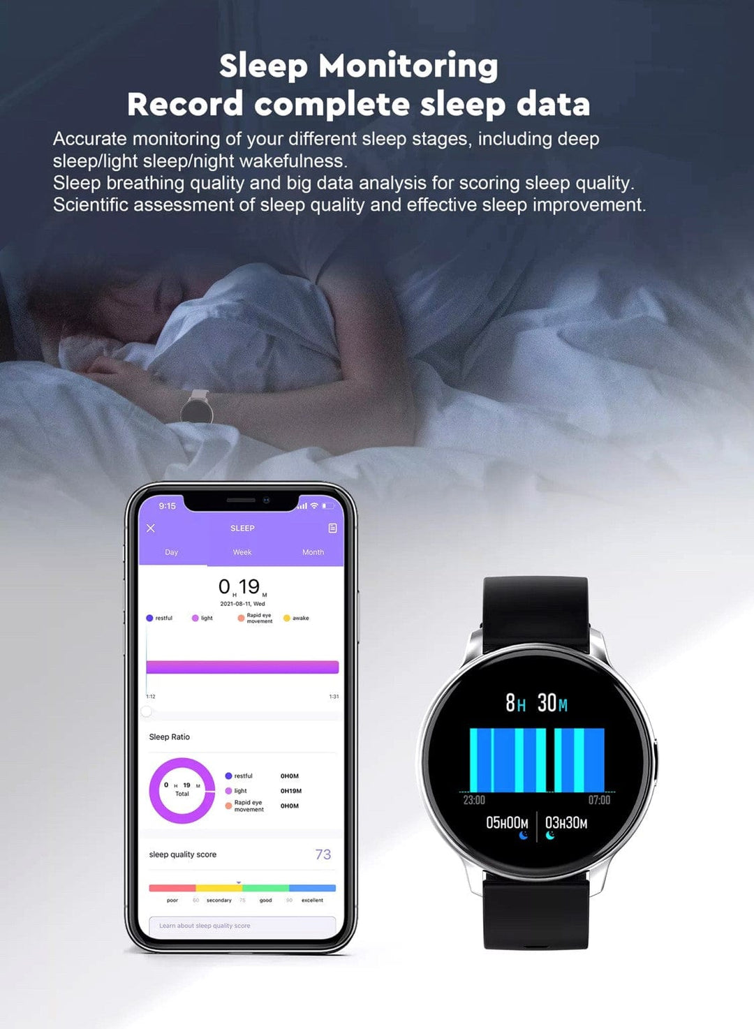 Smartoby Woman Black Smart Watch