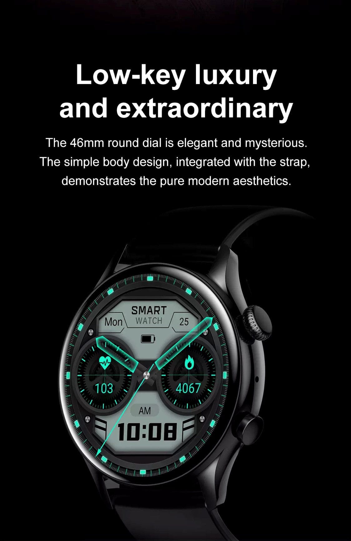 Smart Watch South Africa Watches Black Smartoby Amoled SK8 Pro Smart Watch Black --Extra leather Strap included