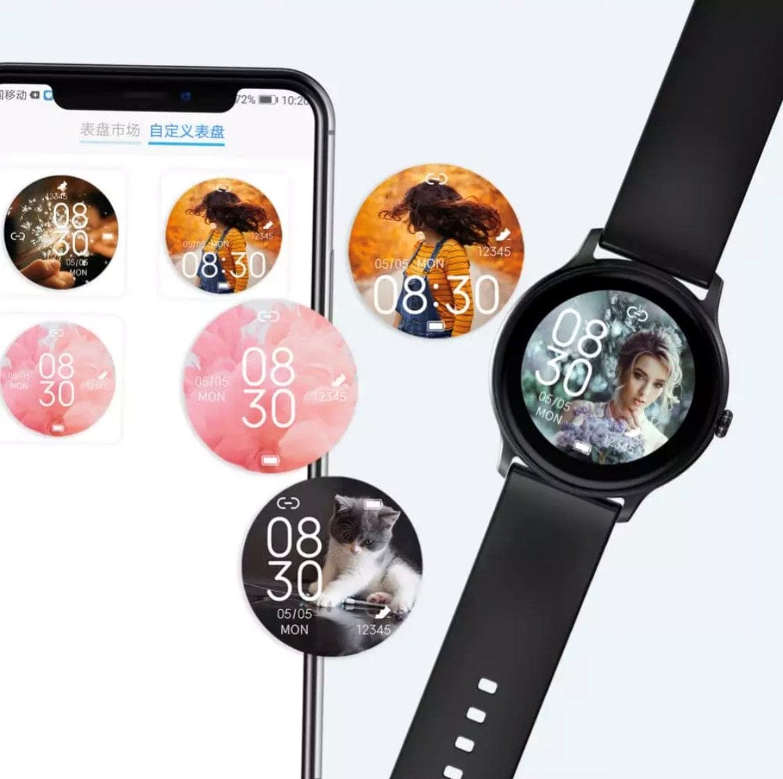 Black Smartoby Dafit i10 BT Call Smart Watch Black - Smart Watch South Africa