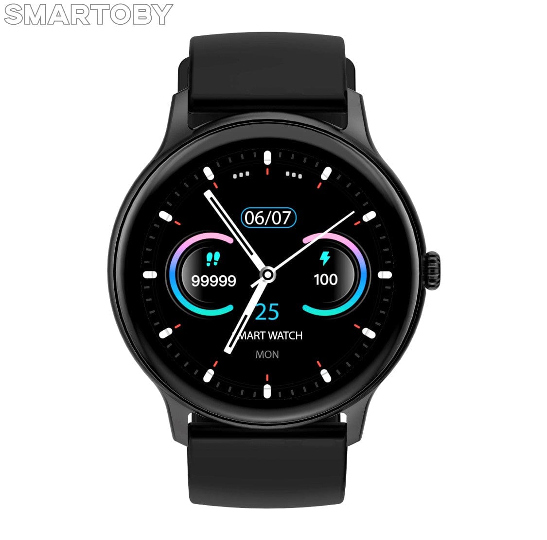 Black Smartoby Dafit i10 BT Call Smart Watch Black - Smart Watch South Africa