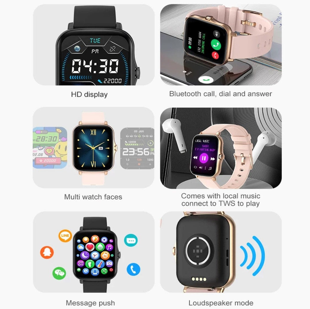 Smart Watch South Africa Watches Black SMARTOBY P8 MAX Black With BT Call