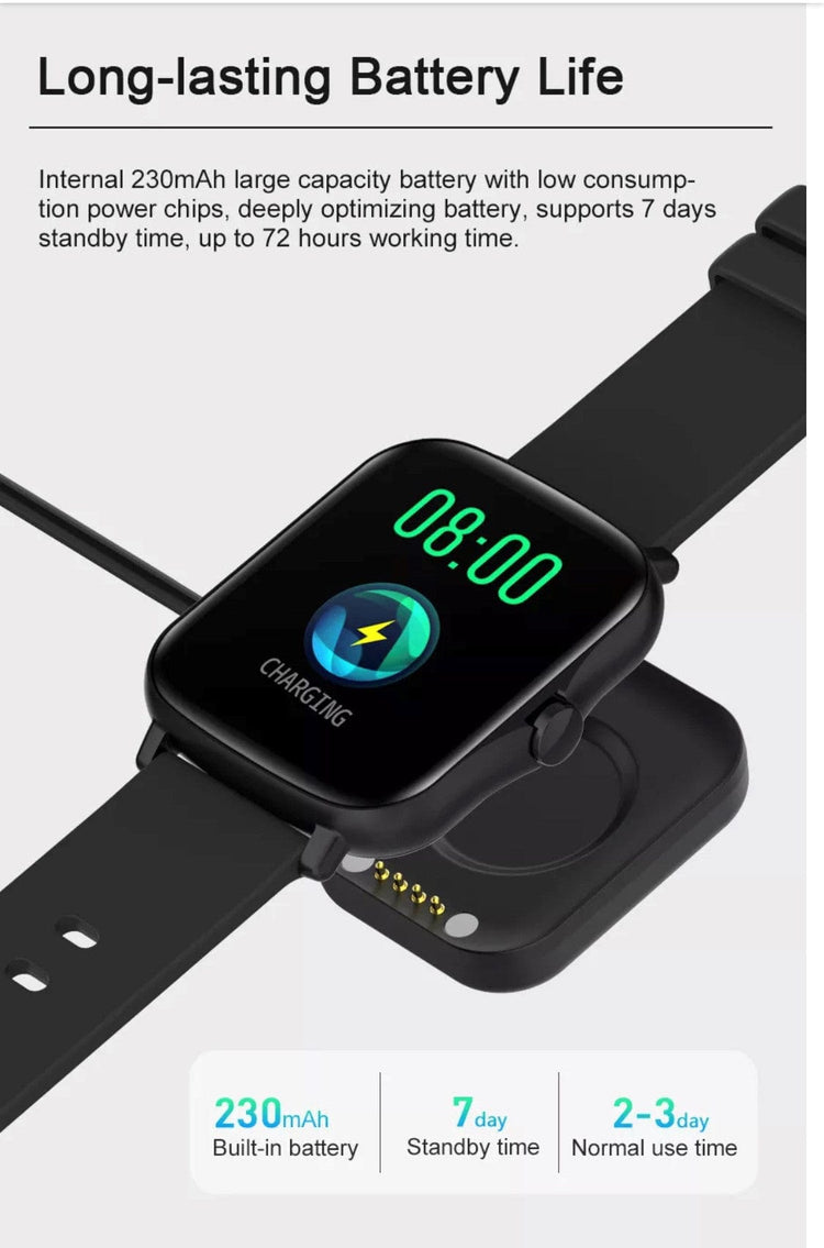 Smart Watch South Africa Watches Black SMARTOBY P8 MAX Black With BT Call