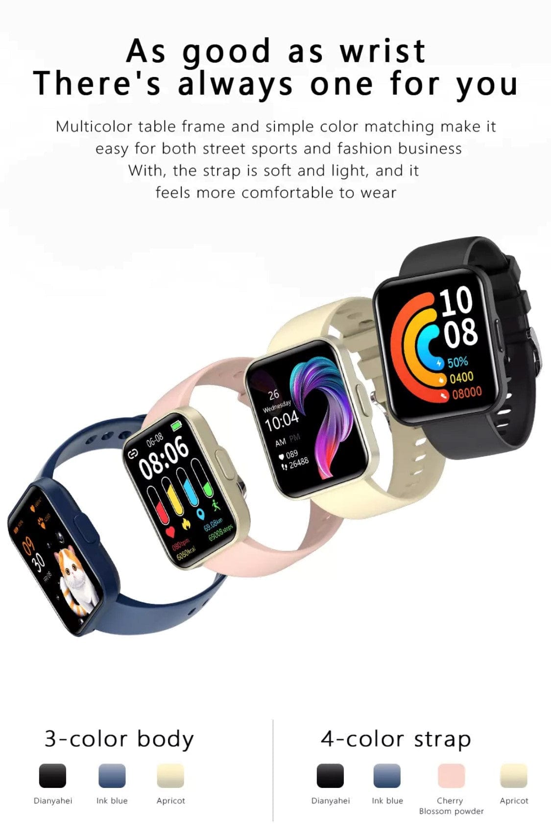 Smart Watch South Africa Watches Blue SMARTOBY 1,69 Inch HD Blue Exra Straps Availible