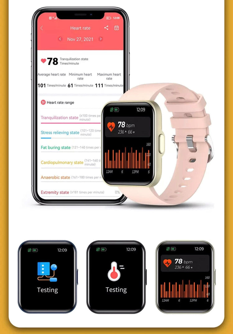 Smart Watch South Africa Watches Blue SMARTOBY 1,69 Inch HD Blue Exra Straps Availible