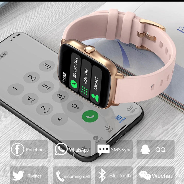 Smartoby P8 Max Light Gray Smart Watch with BT Call - Smart Watch SA