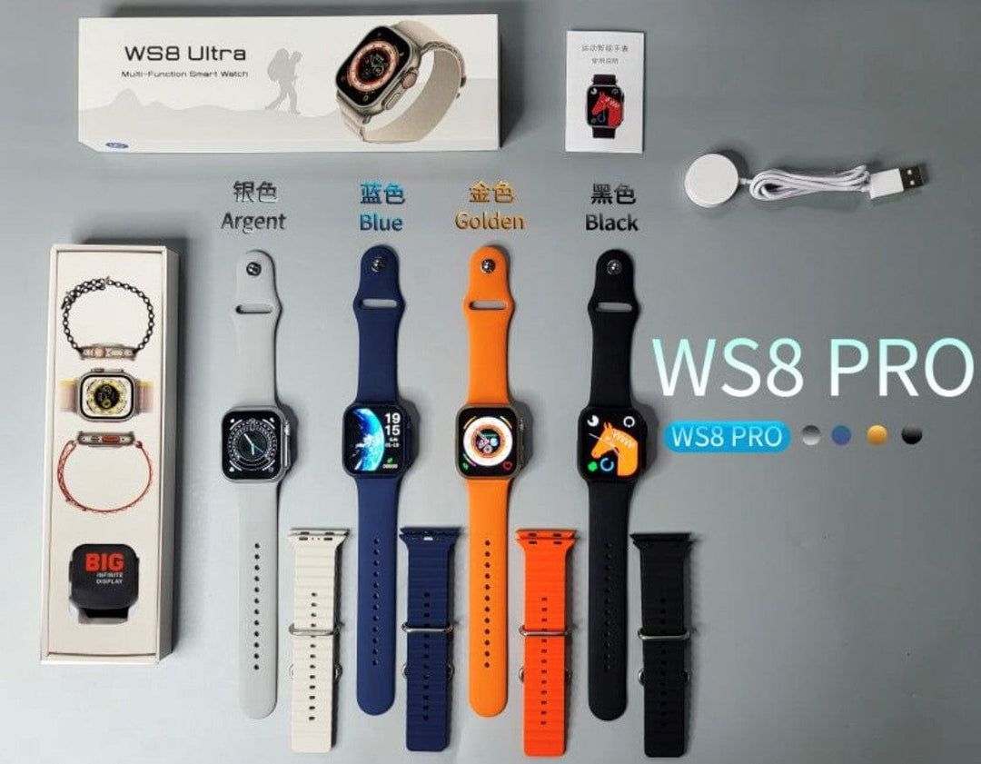 Smart Watch South Africa Watches Orange WS 8  Pro Ultra Orange + free Bubble Strap
