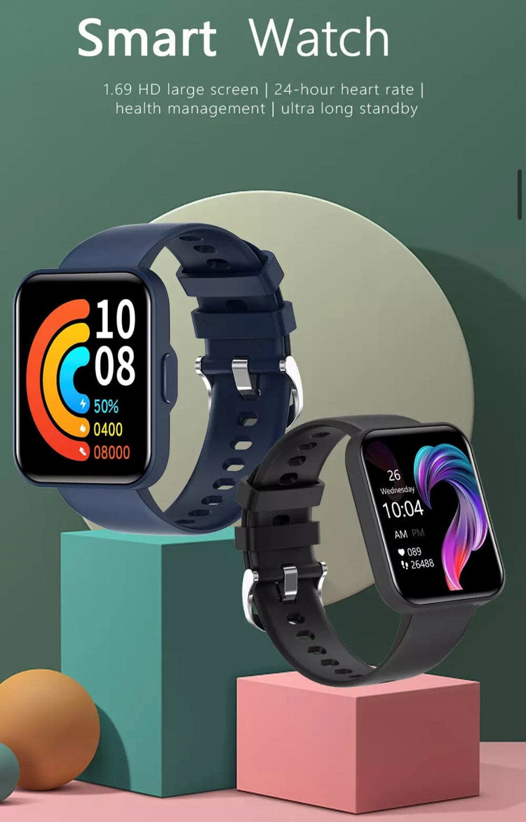 Smart Watch South Africa Watches Pink SMARTOBY 1,69 Inch HD Silver Extra Straps Availible