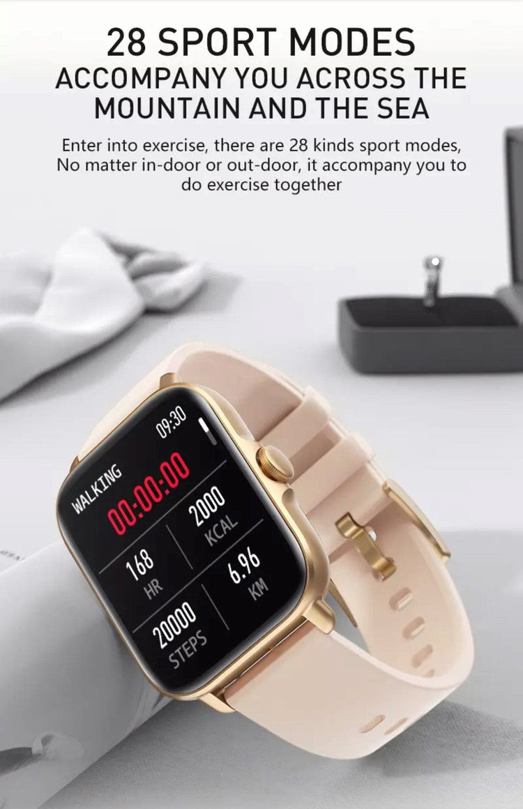 Pink Plus Smart Watch with BT caliing - Smart Watch SA