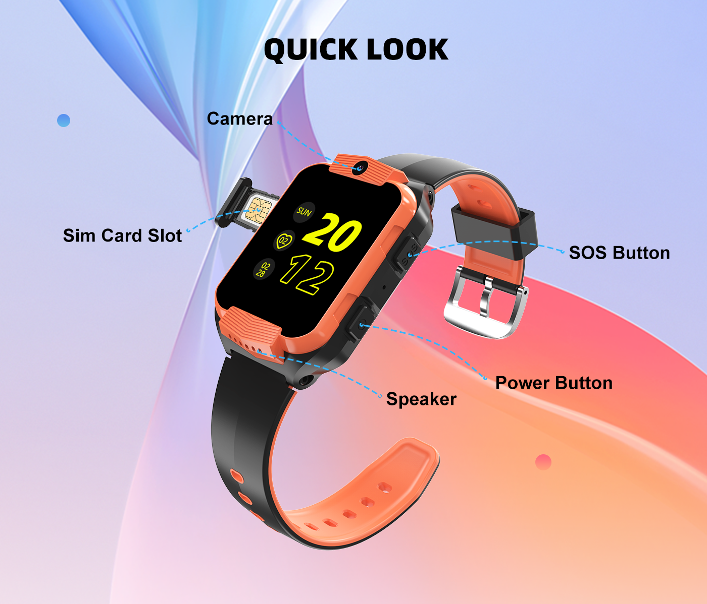 LT 35 Kids Smart Watch Blue Smart Watch South Africa