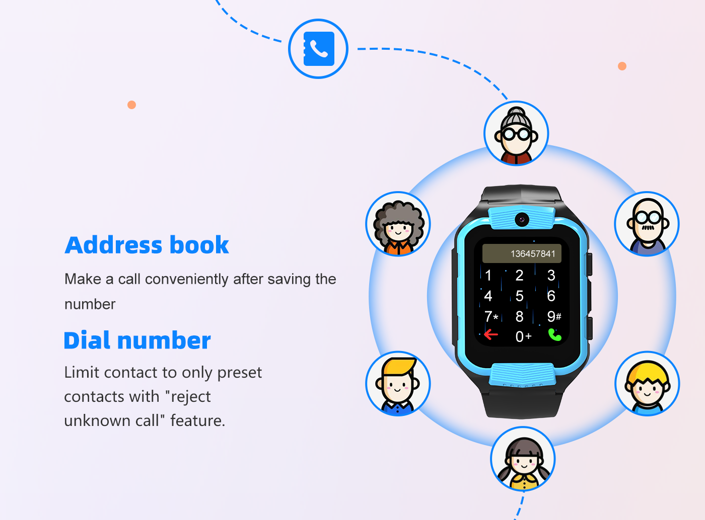 LT 35 Kids Smart Watch Blue Smart Watch South Africa