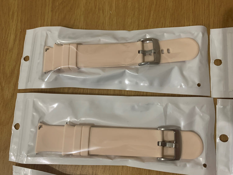Light Pink Silicone Soft Strap 2,5CM standad at pin Smart Watch South Africa